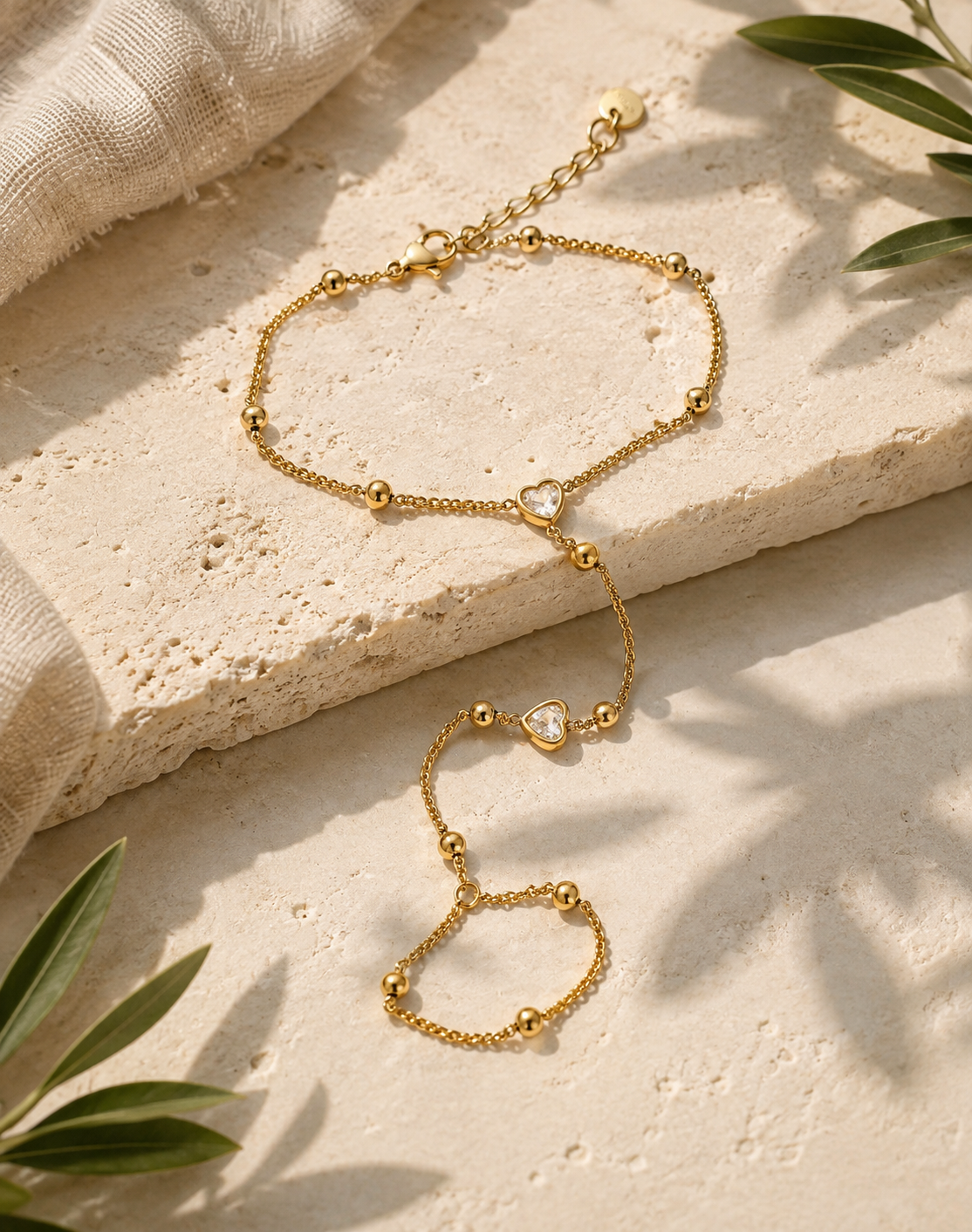 Heartline Hand Chain